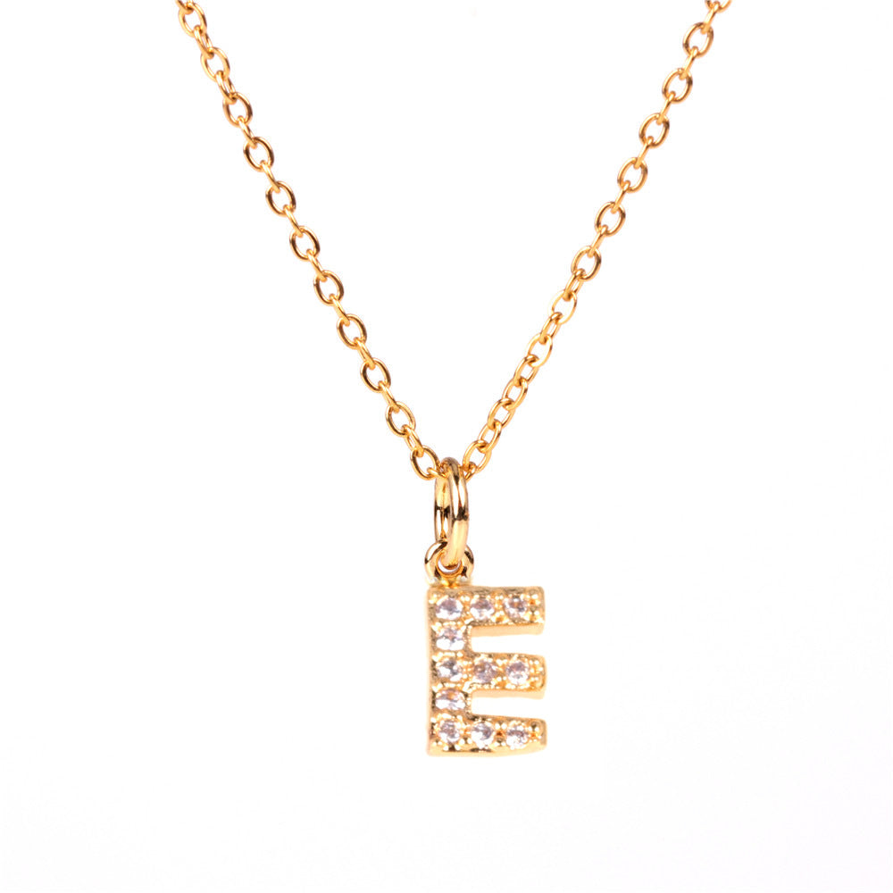 Collier pendentif des 26 lettres de l'alphabet