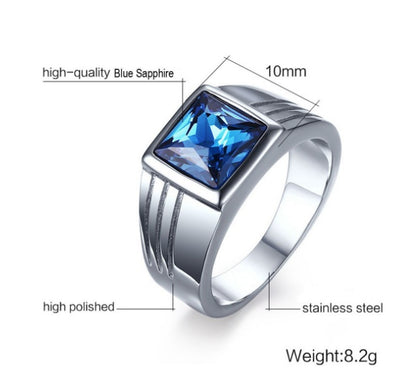 Bague pour homme à forme futuriste